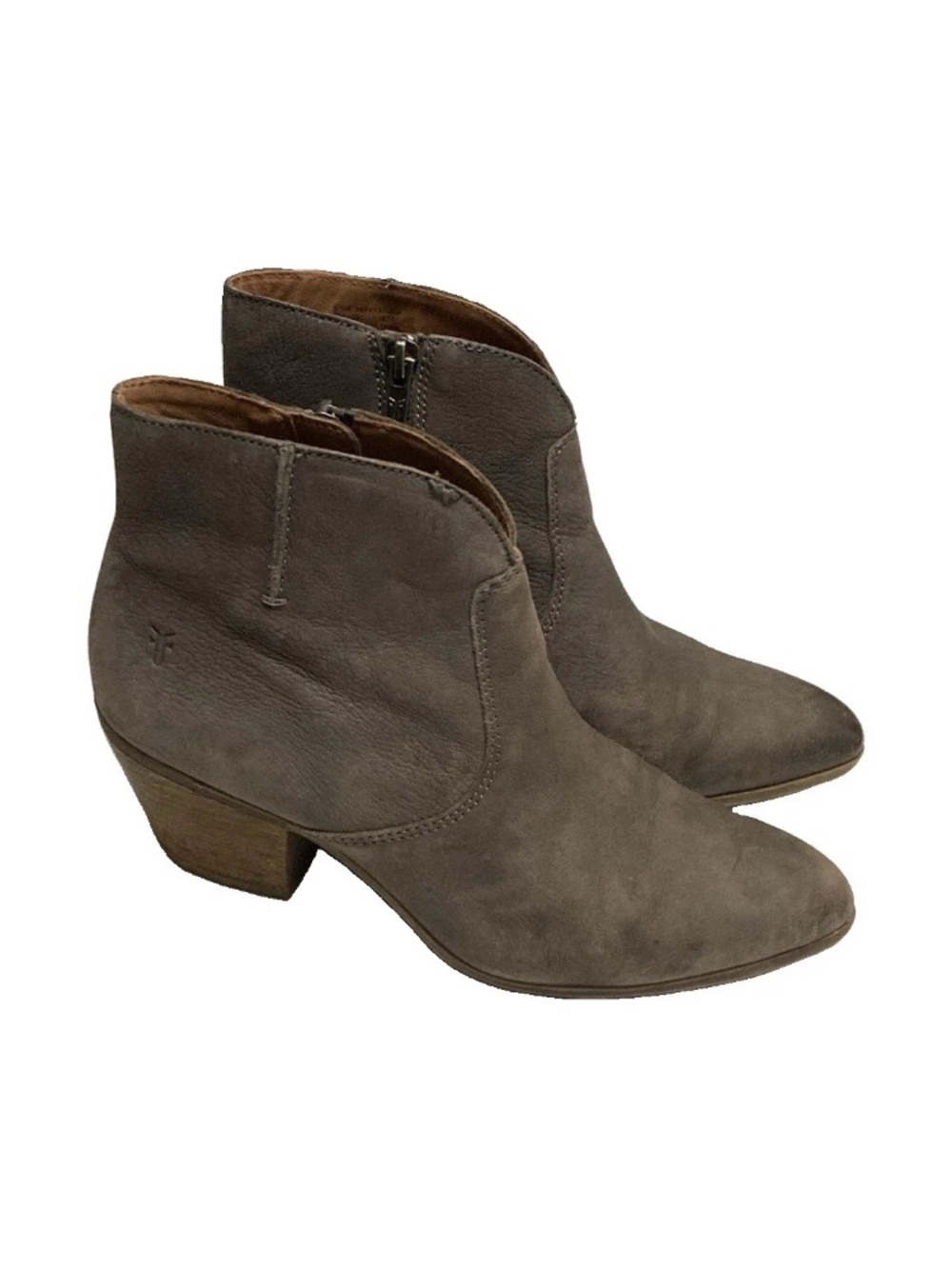 Frye Women's Taupe Suede Ankle Boots - Stylish Low Block Heel